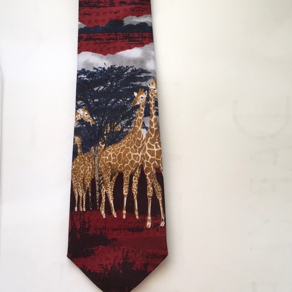 Into Africa Other - Handmade African Scene Tie